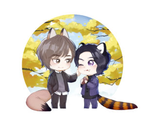 🍡 Q版插畫作品展示｜巷子裡的小角色們登場！