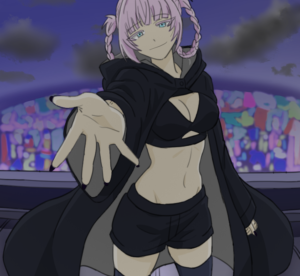 日系少女風格插畫